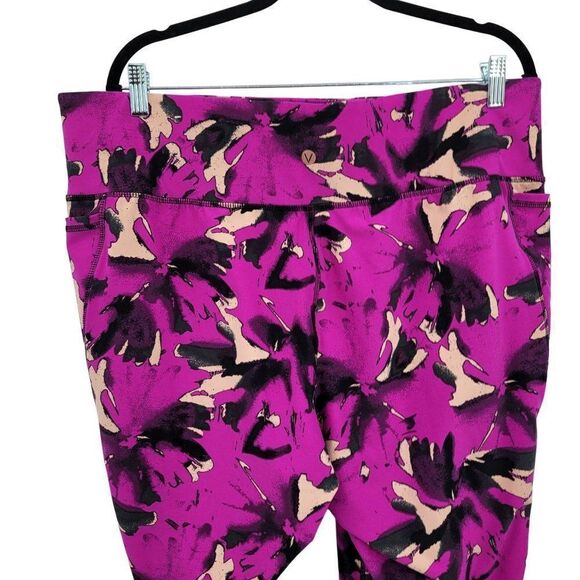 Livi Active Leggings 3X Pink Camo High-Rise Signature Stretch Wicking Pockets - Picture 11 of 13